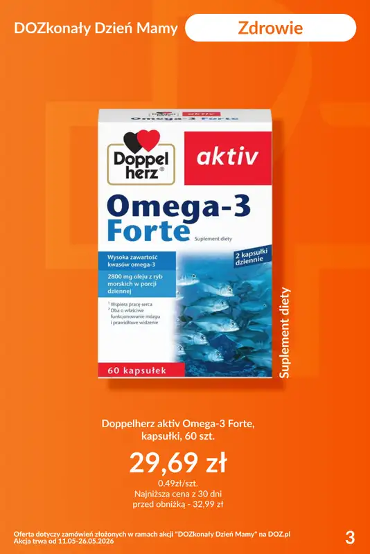 DOZ.PL - gazetka promocyjna Zdrowie od piątku 15.05 do wtorku 26.05 - strona 3