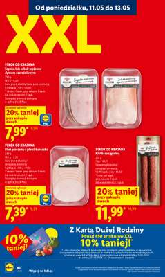 Lidl - gazetka promocyjna Oferta od poniedziałku od poniedziałku 11.05 do środy 13.05 - strona 40