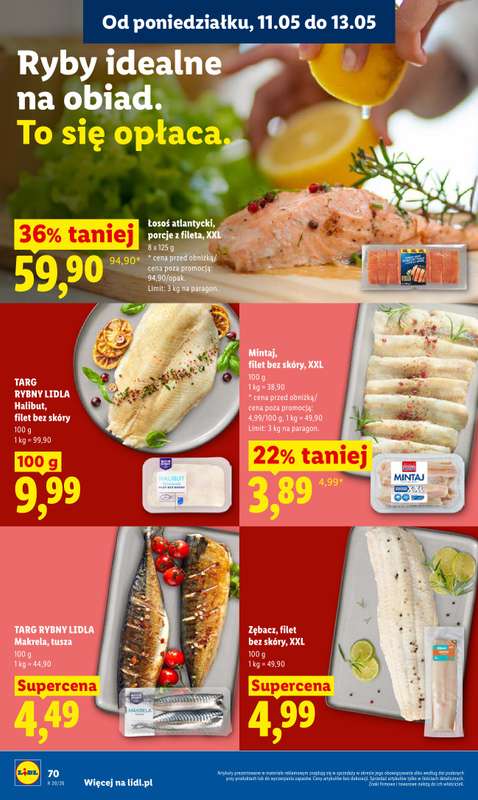 Lidl - gazetka promocyjna Oferta od poniedziałku od poniedziałku 11.05 do środy 13.05 - strona 70
