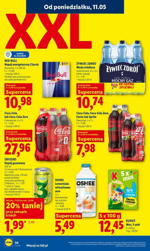 Lidl - gazetka promocyjna Oferta od poniedziałku od poniedziałku 11.05 do środy 13.05 - strona 54