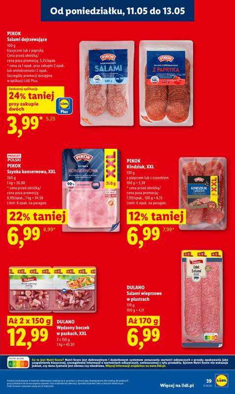 Lidl - gazetka promocyjna Oferta od poniedziałku od poniedziałku 11.05 do środy 13.05 - strona 39