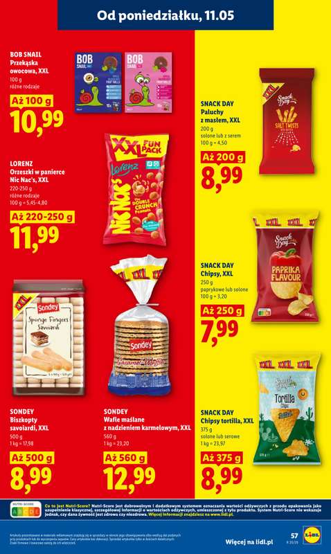 Lidl - gazetka promocyjna Oferta od poniedziałku od poniedziałku 11.05 do środy 13.05 - strona 57