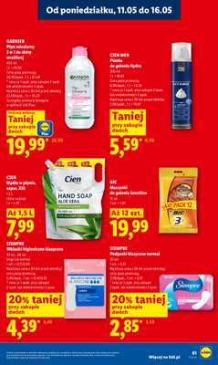 Lidl - gazetka promocyjna Oferta od poniedziałku od poniedziałku 11.05 do środy 13.05 - strona 61