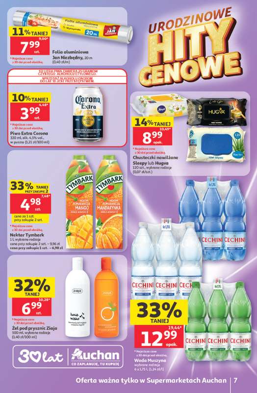 Auchan - gazetka promocyjna Gazetka 30 Lat Supermarket Auchan od czwartku 14.05 do środy 20.05 - strona 7