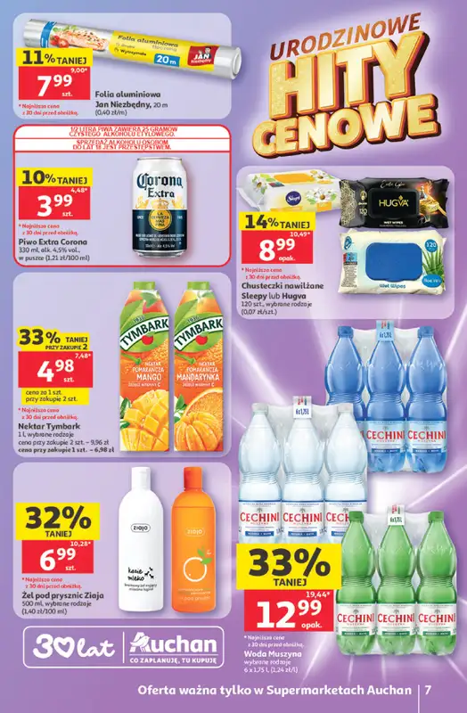 Auchan - gazetka promocyjna Gazetka 30 Lat Supermarket Auchan od czwartku 14.05 do środy 20.05 - strona 7