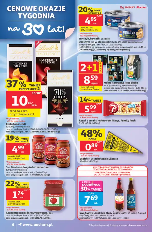 Auchan - gazetka promocyjna Gazetka 30 Lat Supermarket Auchan od czwartku 14.05 do środy 20.05 - strona 6
