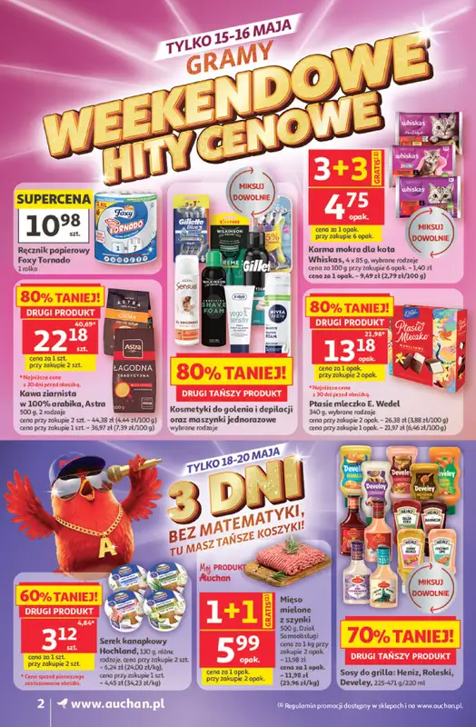 Auchan - gazetka promocyjna Gazetka 30 Lat Supermarket Auchan od czwartku 14.05 do środy 20.05 - strona 2