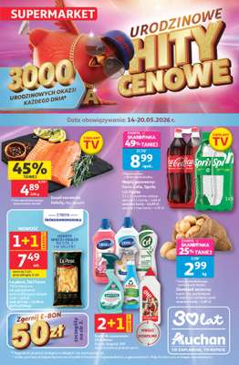 Auchan - gazetka promocyjna Gazetka 30 Lat Supermarket Auchan od czwartku 14.05 do środy 20.05