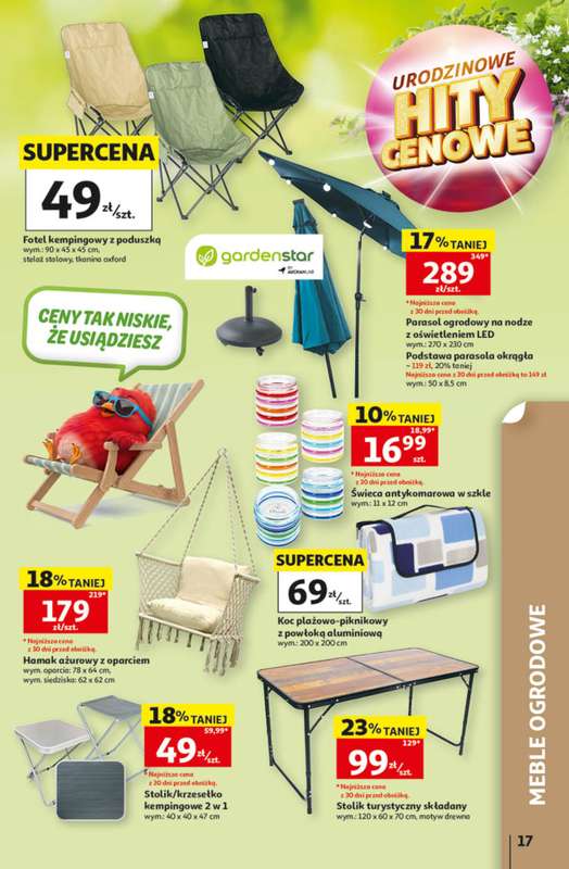 Auchan - gazetka promocyjna Gazetka 30 Lat Hipermarket Auchan od czwartku 14.05 do środy 20.05 - strona 17