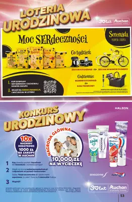 Auchan - gazetka promocyjna Gazetka 30 Lat Hipermarket Auchan od czwartku 14.05 do środy 20.05 - strona 53
