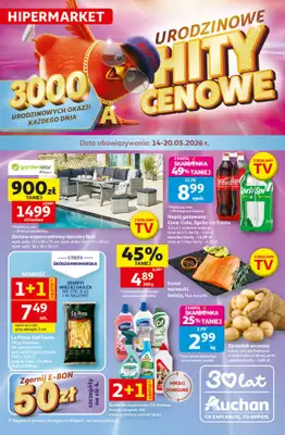 Auchan - gazetka promocyjna Gazetka 30 Lat Hipermarket Auchan od czwartku 14.05 do środy 20.05