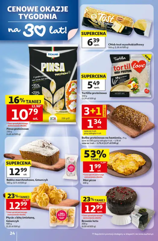 Auchan - gazetka promocyjna Gazetka 30 Lat Hipermarket Auchan od czwartku 14.05 do środy 20.05 - strona 24