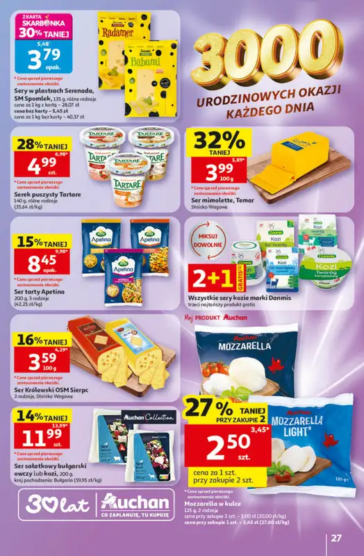 Auchan - gazetka promocyjna Gazetka 30 Lat Hipermarket Auchan od czwartku 14.05 do środy 20.05 - strona 27