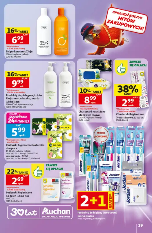 Auchan - gazetka promocyjna Gazetka 30 Lat Hipermarket Auchan od czwartku 14.05 do środy 20.05 - strona 39