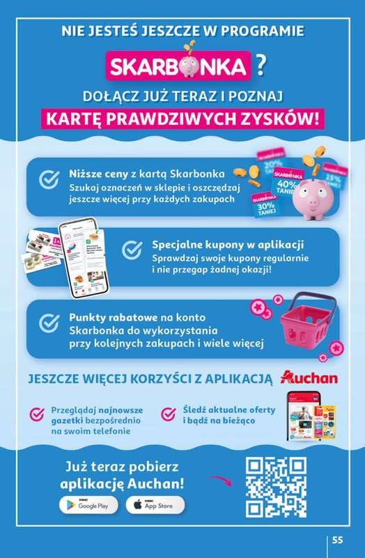 Auchan - gazetka promocyjna Gazetka 30 Lat Hipermarket Auchan od czwartku 14.05 do środy 20.05 - strona 55
