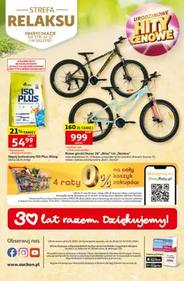 Auchan - gazetka promocyjna Gazetka 30 Lat Hipermarket Auchan od czwartku 14.05 do środy 20.05 - strona 57