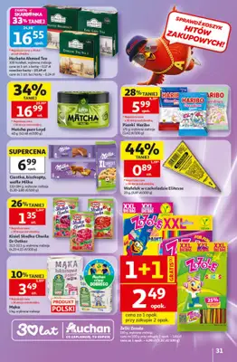 Auchan - gazetka promocyjna Gazetka 30 Lat Hipermarket Auchan od czwartku 14.05 do środy 20.05 - strona 31