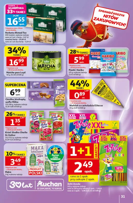 Auchan - gazetka promocyjna Gazetka 30 Lat Hipermarket Auchan od czwartku 14.05 do środy 20.05 - strona 31