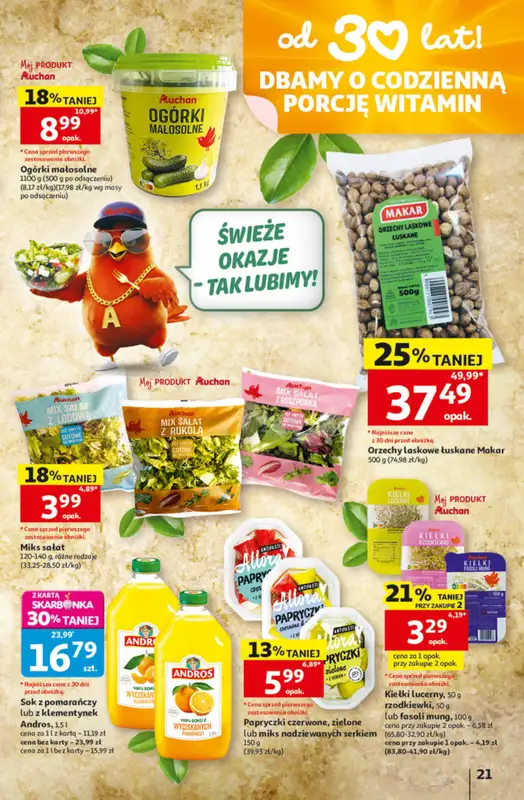 Auchan - gazetka promocyjna Gazetka 30 Lat Hipermarket Auchan od czwartku 14.05 do środy 20.05 - strona 21