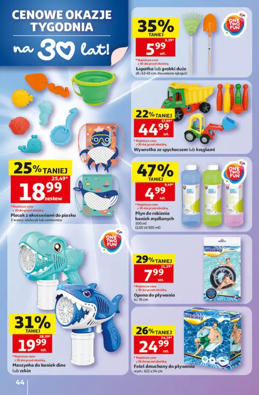 Auchan - gazetka promocyjna Gazetka 30 Lat Hipermarket Auchan od czwartku 14.05 do środy 20.05 - strona 44