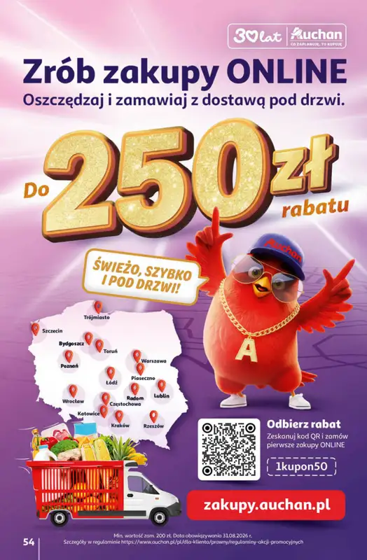 Auchan - gazetka promocyjna Gazetka 30 Lat Hipermarket Auchan od czwartku 14.05 do środy 20.05 - strona 54