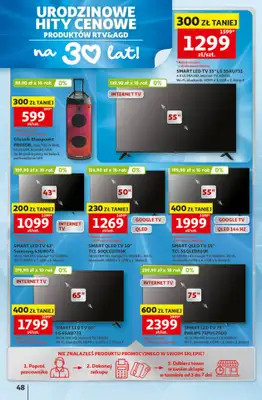 Auchan - gazetka promocyjna Gazetka 30 Lat Hipermarket Auchan od czwartku 14.05 do środy 20.05 - strona 48