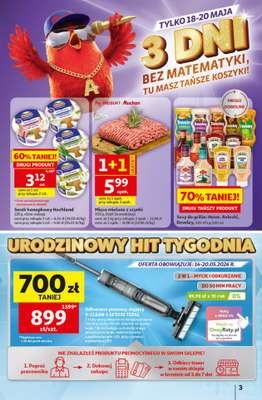 Auchan - gazetka promocyjna Gazetka 30 Lat Hipermarket Auchan od czwartku 14.05 do środy 20.05 - strona 3