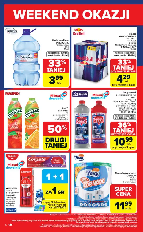 Carrefour - gazetka promocyjna Gazetka Weekend okazji już od czwartku od czwartku 14.05 do soboty 16.05 - strona 6