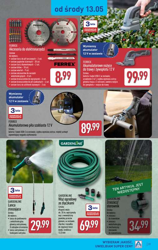 Aldi - gazetka promocyjna Pełny katalog! od poniedziałku 11.05 do soboty 16.05 - strona 31