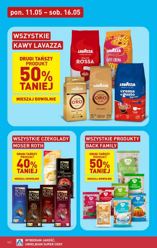 Aldi - gazetka promocyjna Pełny katalog! od poniedziałku 11.05 do soboty 16.05 - strona 14