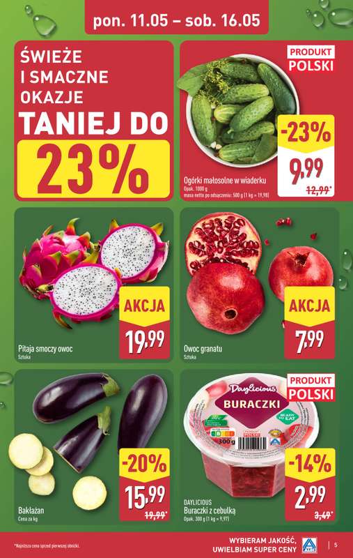 Aldi - gazetka promocyjna Pełny katalog! od poniedziałku 11.05 do soboty 16.05 - strona 5