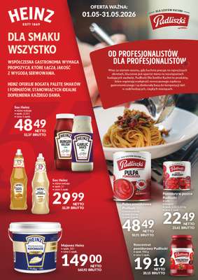 Makro - gazetka promocyjna Ulotka Heinz od wtorku 12.05 do niedzieli 31.05