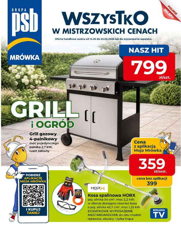 PSB Mrówka - gazetka promocyjna Gazetka od czwartku 14.05 do soboty 23.05