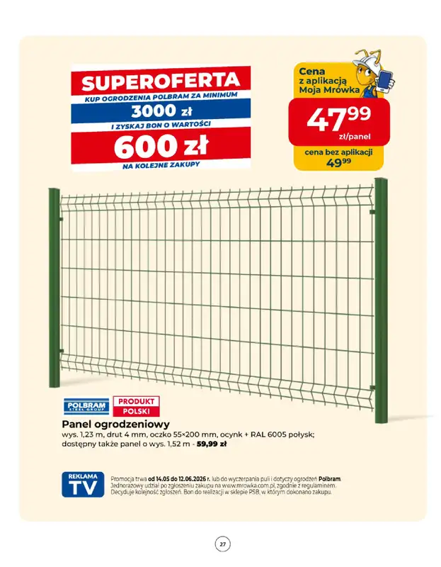 PSB Mrówka - gazetka promocyjna Gazetka od czwartku 14.05 do soboty 23.05 - strona 27