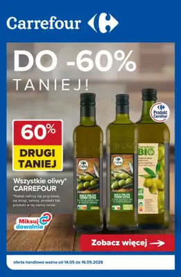 Carrefour - gazetka promocyjna Do -60% TANIEJ! od czwartku 14.05 do soboty 16.05
