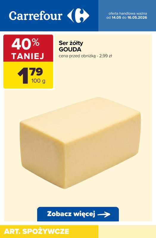 Carrefour - gazetka promocyjna Do -60% TANIEJ! od czwartku 14.05 do soboty 16.05 - strona 9