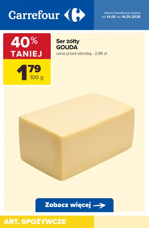 Carrefour - gazetka promocyjna Do -60% TANIEJ! od czwartku 14.05 do soboty 16.05 - strona 9