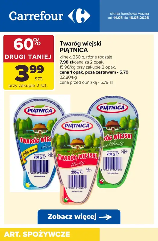 Carrefour - gazetka promocyjna Do -60% TANIEJ! od czwartku 14.05 do soboty 16.05 - strona 2