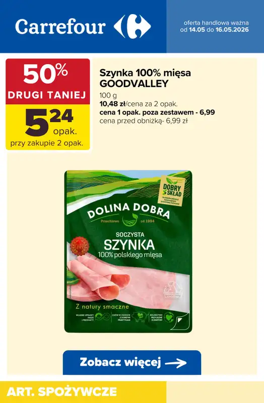 Carrefour - gazetka promocyjna Do -60% TANIEJ! od czwartku 14.05 do soboty 16.05 - strona 3
