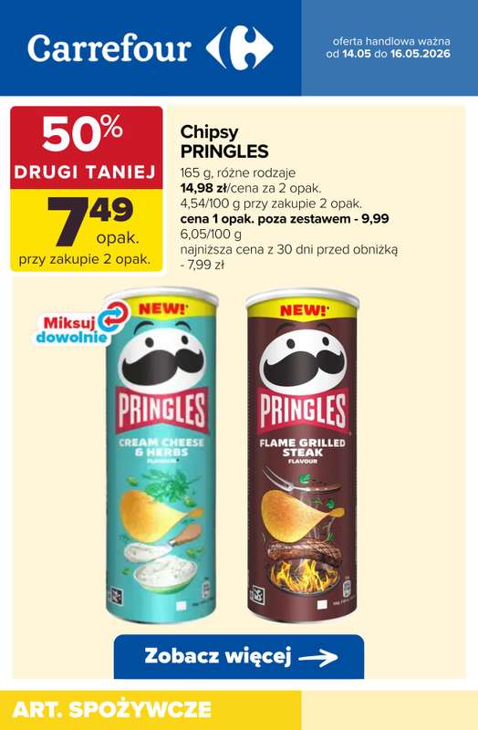 Carrefour - gazetka promocyjna Do -60% TANIEJ! od czwartku 14.05 do soboty 16.05 - strona 4