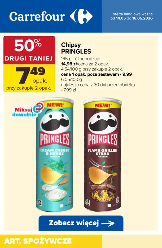 Carrefour - gazetka promocyjna Do -60% TANIEJ! od czwartku 14.05 do soboty 16.05 - strona 4
