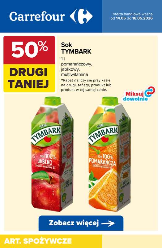 Carrefour - gazetka promocyjna Do -60% TANIEJ! od czwartku 14.05 do soboty 16.05 - strona 6