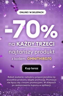 Sinsay - gazetka promocyjna -70% na KAŻDY trzeci, najtańszy produkt! od wtorku 12.05 do środy 13.05