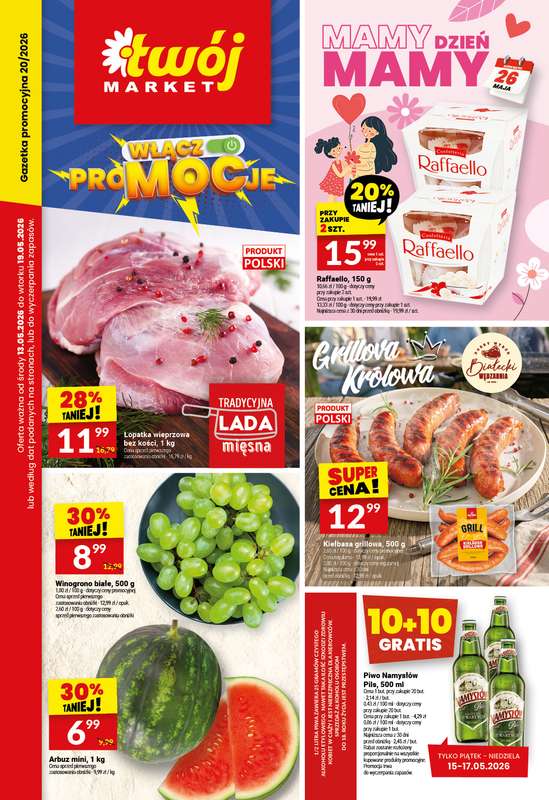 Twój Market - gazetka promocyjna Gazetka od środy 13.05 do wtorku 19.05