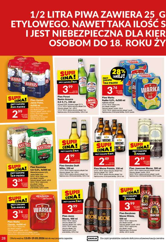Twój Market - gazetka promocyjna Gazetka od środy 13.05 do wtorku 19.05 - strona 28