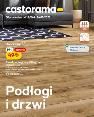 Castorama - gazetka promocyjna Podłogi i drzwi od środy 13.05 do wtorku 26.05