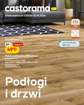 Castorama - gazetka promocyjna Podłogi i drzwi od środy 13.05 do wtorku 26.05
