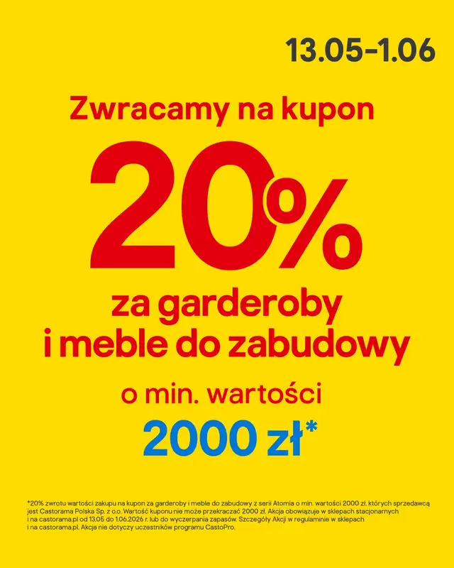 Castorama - gazetka promocyjna Kuchnia, garderoba, łazienka od środy 13.05 do wtorku 26.05 - strona 6