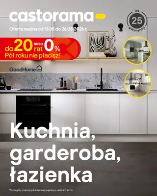 Castorama - gazetka promocyjna Kuchnia, garderoba, łazienka od środy 13.05 do wtorku 26.05