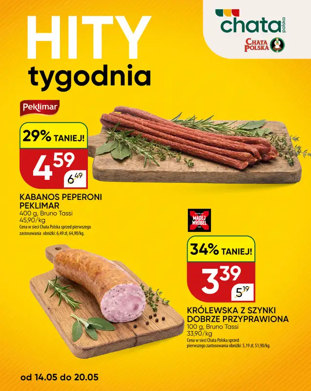 Chata Polska - gazetka promocyjna Hity tygodnia 14-20.05  do środy 20.05 - strona 3